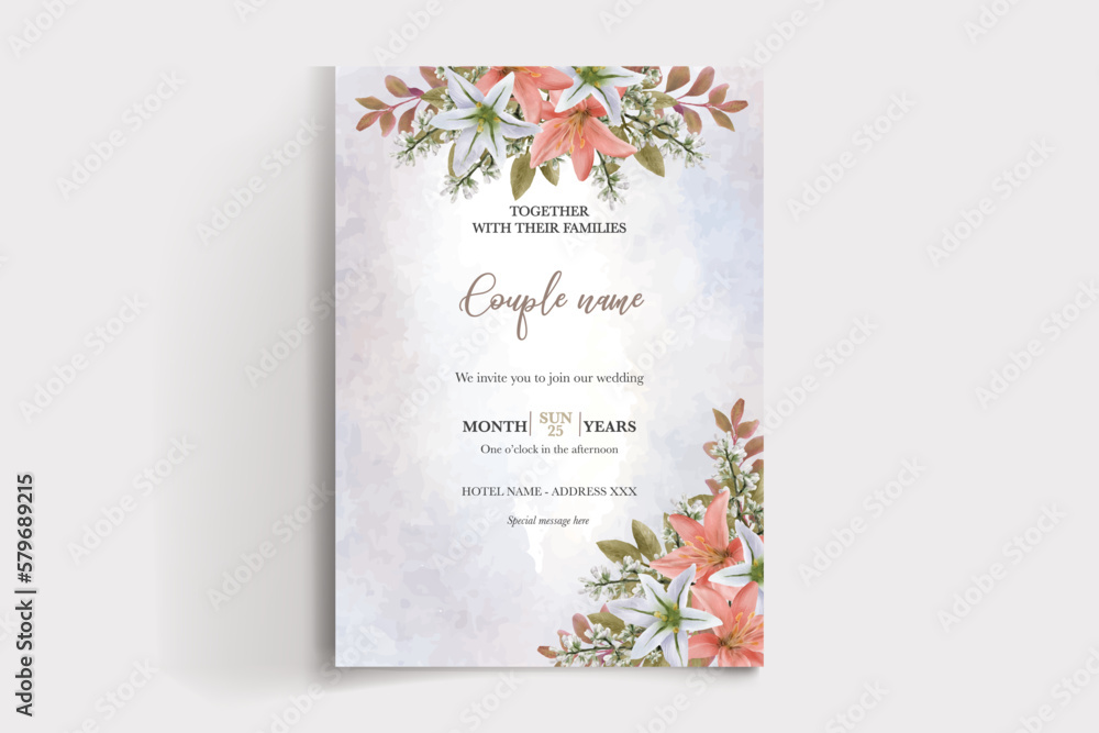 Obraz premium Save the date wedding invitation templates