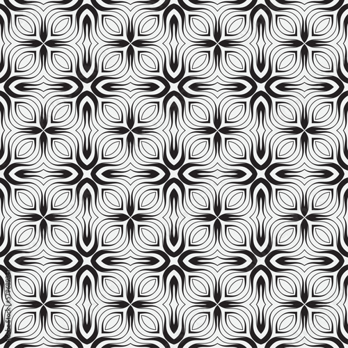 Vector seamless models. Modern stylish texture. Composition from regularly repeating geometrical element. Monochrome, simple. Vector illustrations.
