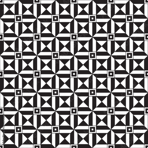 Vector seamless models. Modern stylish texture. Composition from regularly repeating geometrical element. Monochrome, simple. Vector illustrations.