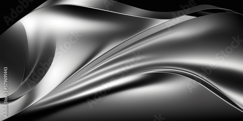 Sleek Metallic Silver Background for Product Photography