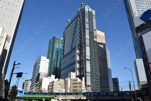 Shiodome, which is one of business district of Tokyo, Japan photo