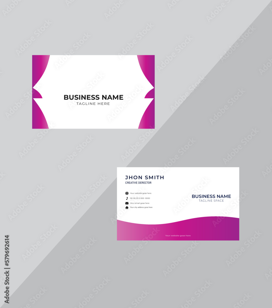 Naklejka premium vector card template business card