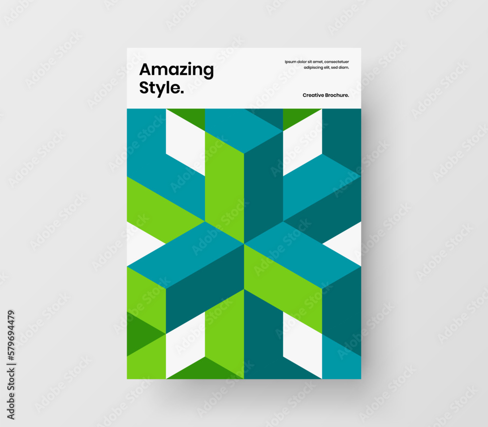 Creative annual report A4 design vector template. Abstract geometric shapes company cover concept. Creative annual report A4 design vector template. Abstract geometric shapes company cover concept.