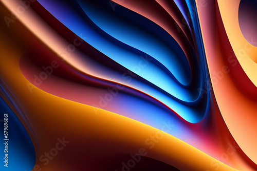 abstract background with waves creativity, arts, inspiration, imagination, design, artistic, painting, drawing, craft, creativity concept generative ai