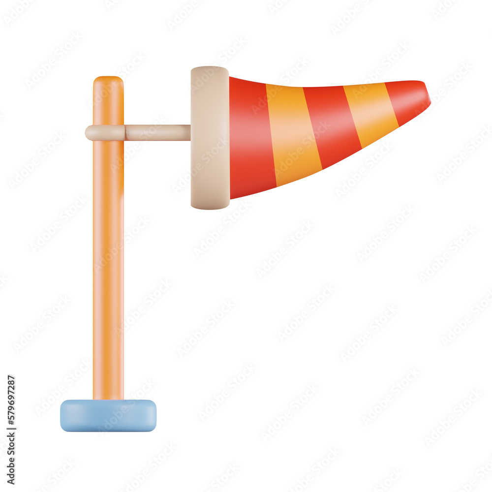 Windsock 3D Icon Windsock 3D Icon