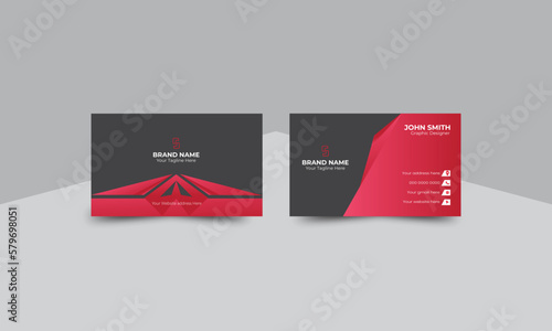 Modern Business Card Design-Creative and Clean Business Card Template. Name Card Elegant Business Card Personal Visiting Card Abstract Design. Vector illustrator.