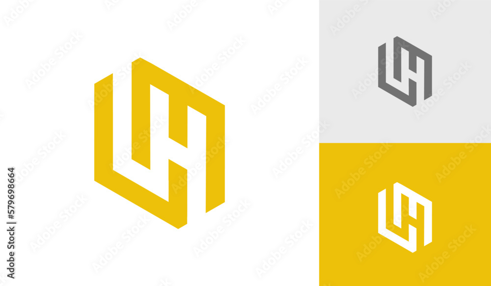 Letter LM initial hexagon monogram logo design vector Letter LM initial hexagon monogram logo design vector