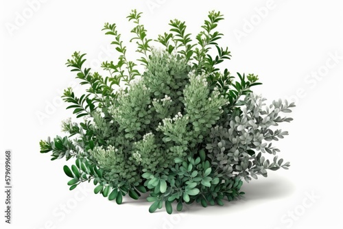 plant isolated on white background generative ai illustration