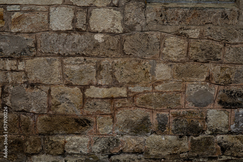 An old rubble stone wall texture background