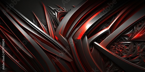Wallpaper Mural abstract red and black background, generative ai Torontodigital.ca