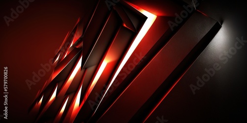 abstract red and black background, generative ai