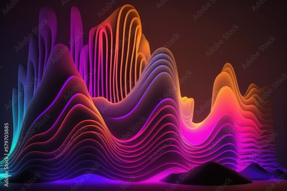 abstract colorful neon sound wave background illuminated with glowing colored light generative ai light lines artwork abstract colorful neon sound wave background illuminated with glowing colored light generative ai light lines artwork