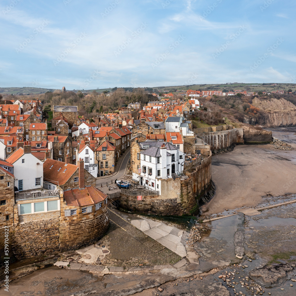Robin Hoods Bay elevated view