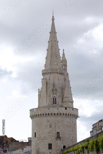 Tower of the Lantern in the Old Port of La Rochelle  France