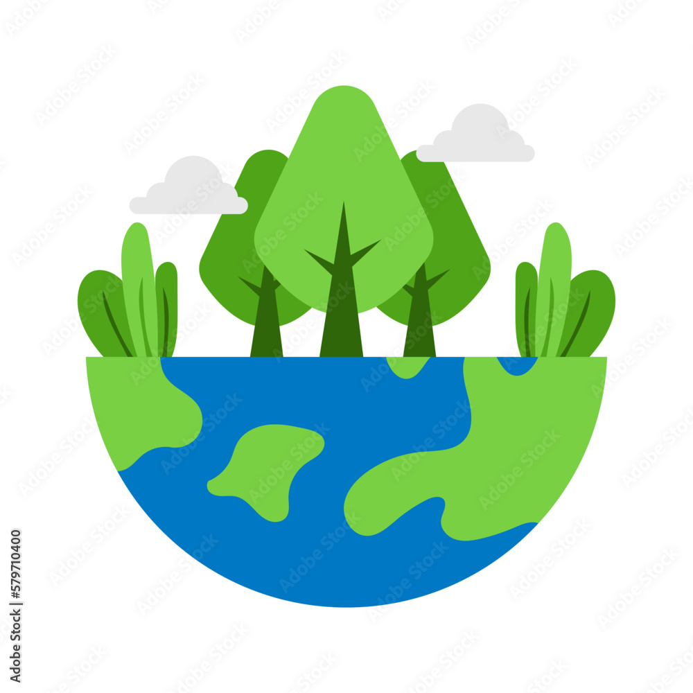 Fototapeta premium Mother Earth Day Vector Illustration