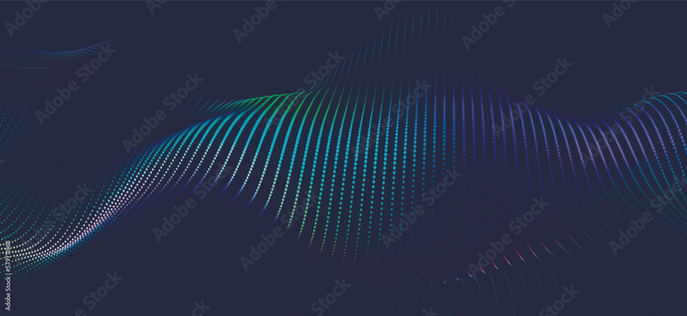 Abstract digital wave of particles. Futuristic point wave. Technology background vector. 3D rendering. Abstract digital wave of particles. Futuristic point wave. Technology background vector. 3D rendering.