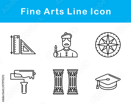 Fine Arts Vector Icon Set