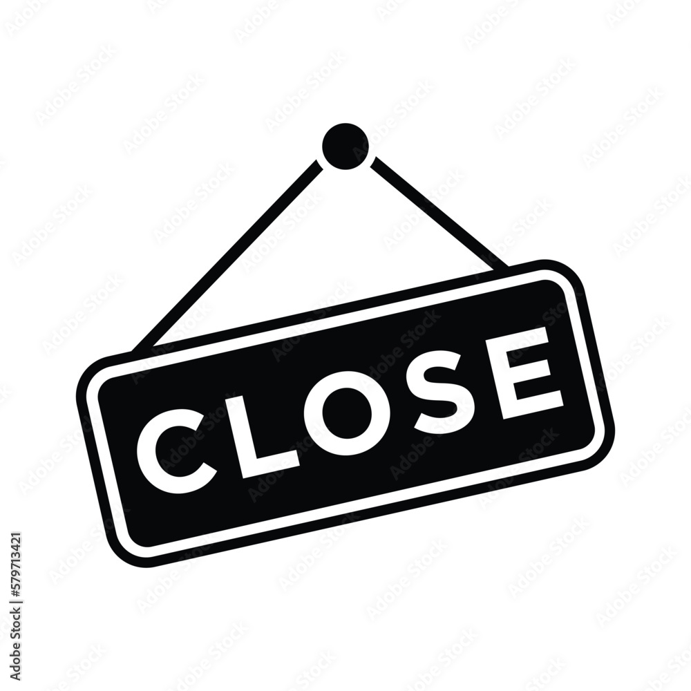 Close sign icon vector design template Close sign icon vector design template