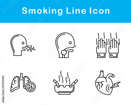 Smoking Vector Icon Set