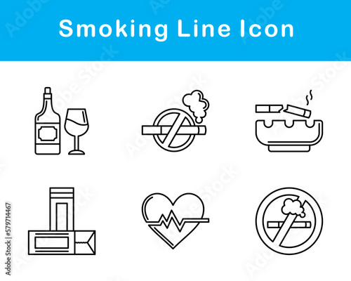 Smoking Vector Icon Set