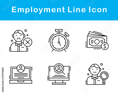 Employment Vector Icon Set