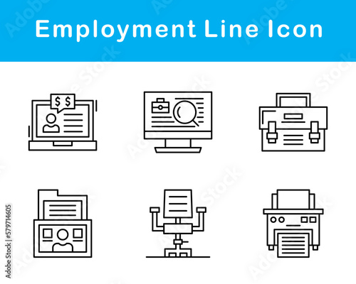 Employment Vector Icon Set