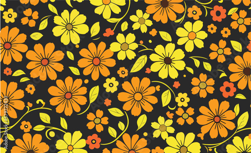 seamless pattern with flowers