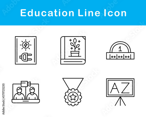 Education Vector Icon Set photo