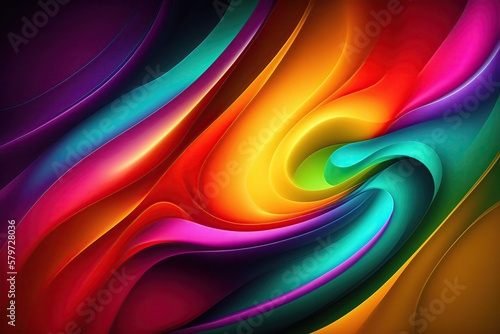 Abstract wallpaper colorful background - Generative ai