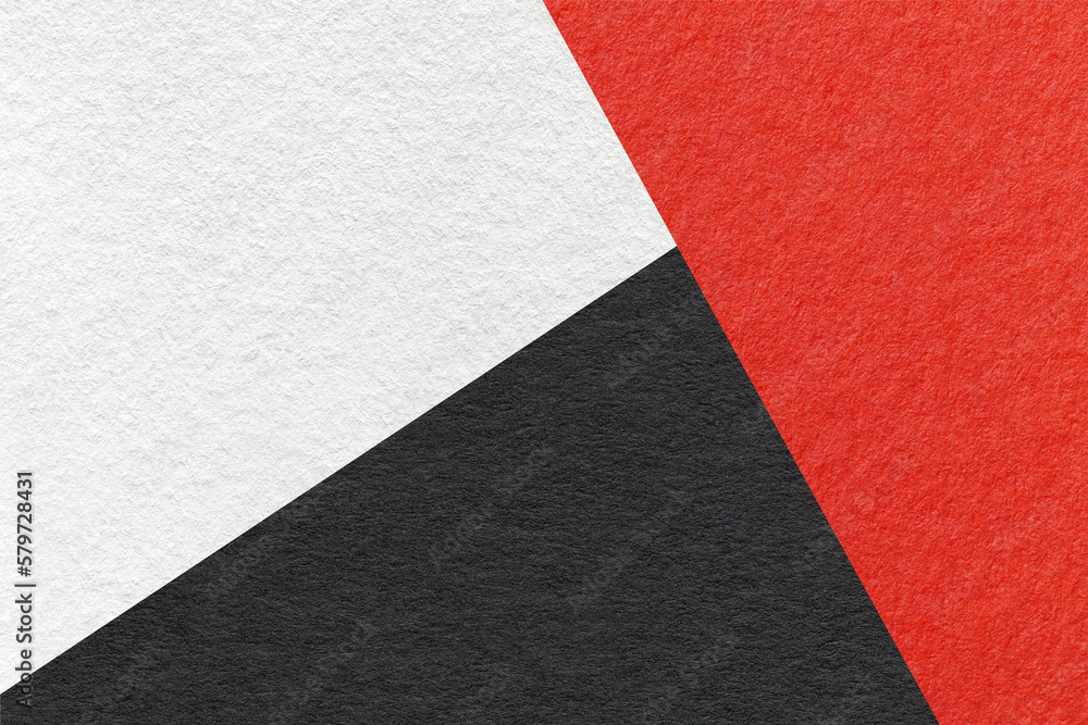 Texture of craft white, red and black shade color paper background, macro. Vintage abstract cardboard Texture of craft white, red and black shade color paper background, macro. Vintage abstract cardboard