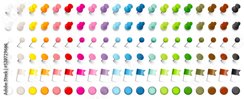 Foto 6 Verschiedene Pins Herzen Nadeln Fahnen Und Magnete 20 Bunte Farben Set