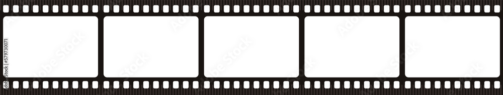 Film strip. Retro film strip frame. Cinema filmstrip template.
