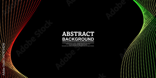 abstract background, illustration of blending two dot textured lines, with bright and vibrant colors, futuristic, elegant, and luxury design.