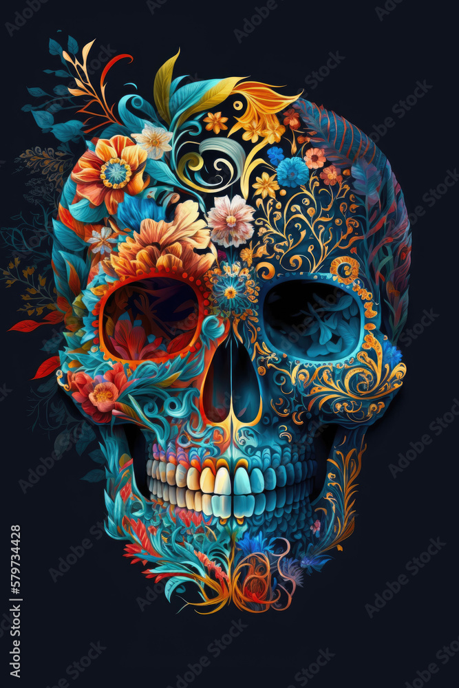 Boho Skull Colorful Skulls with Intricate Patterns and Flowers - Retro Style Artwork Skull PNG | AI Generated
Boho Skull Colorful Skulls with Intricate Patterns and Flowers - Retro Style Artwork Skull PNG | AI Generated