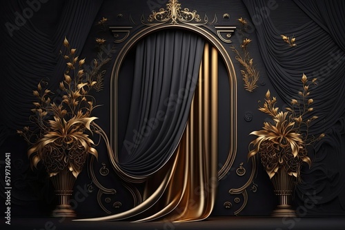 Black Frame Background