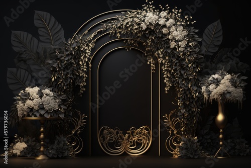 Black Frame Background