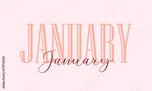 january winter month for calendar