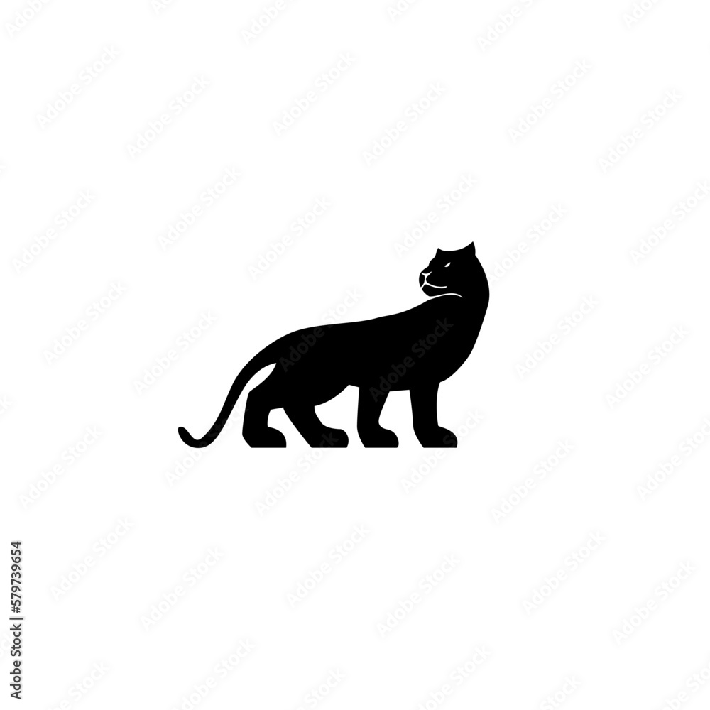 panther vector illustration for a logo,icon or symbol. panther silhouette panther vector illustration for a logo,icon or symbol. panther silhouette