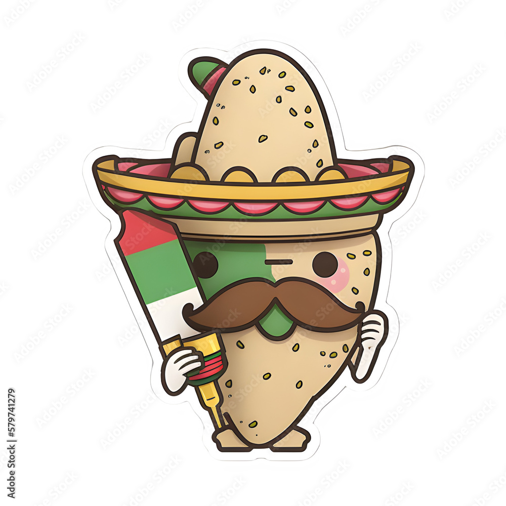 Cinco de mayo illustration vector. Generative Ai Cinco de mayo illustration vector. Generative Ai