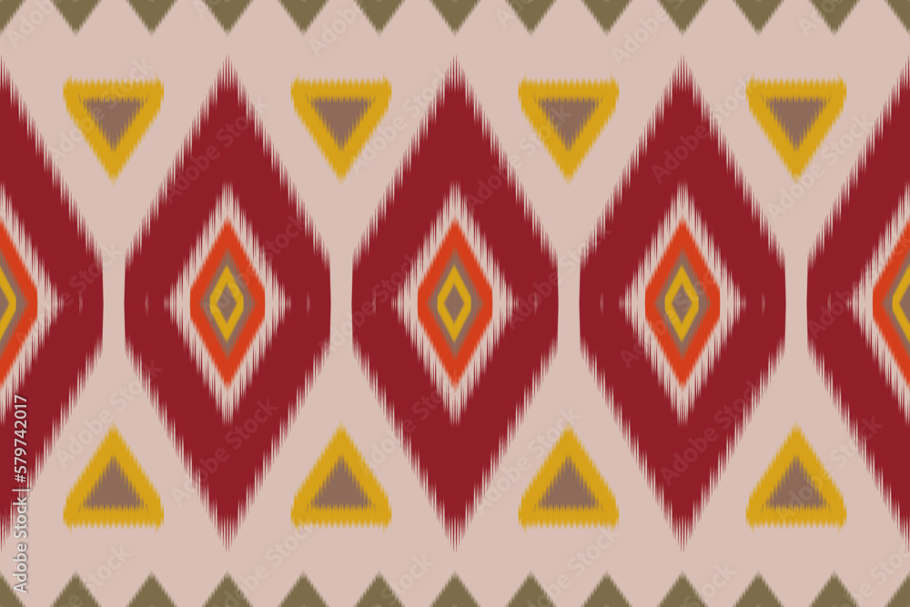 Uzbek ikat pattern and fabric in Uzbekistan. Abstract background for wallpaper, textures, textile, wrapping paper. ikat pattern Uzbek ikat pattern and fabric in Uzbekistan. Abstract background for wallpaper, textures, textile, wrapping paper. ikat pattern