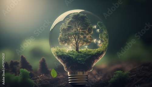 Economy, Global warming, light bulb moment, sudden awareness of the environment
