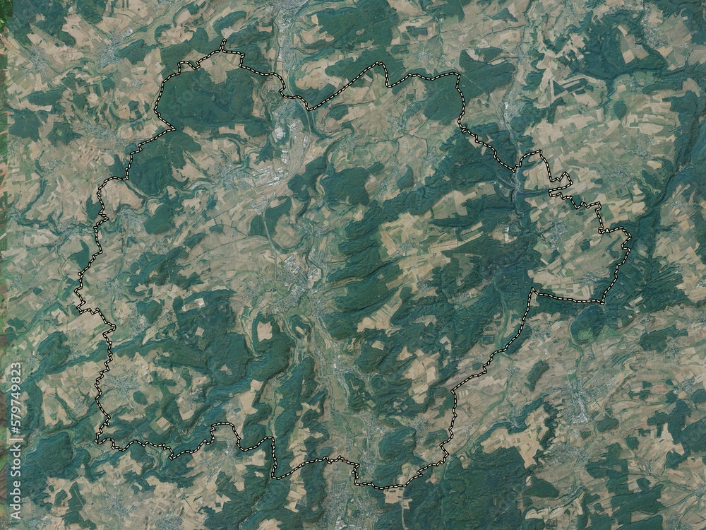 Canton Mersch, Luxembourg. High-res satellite. No legend