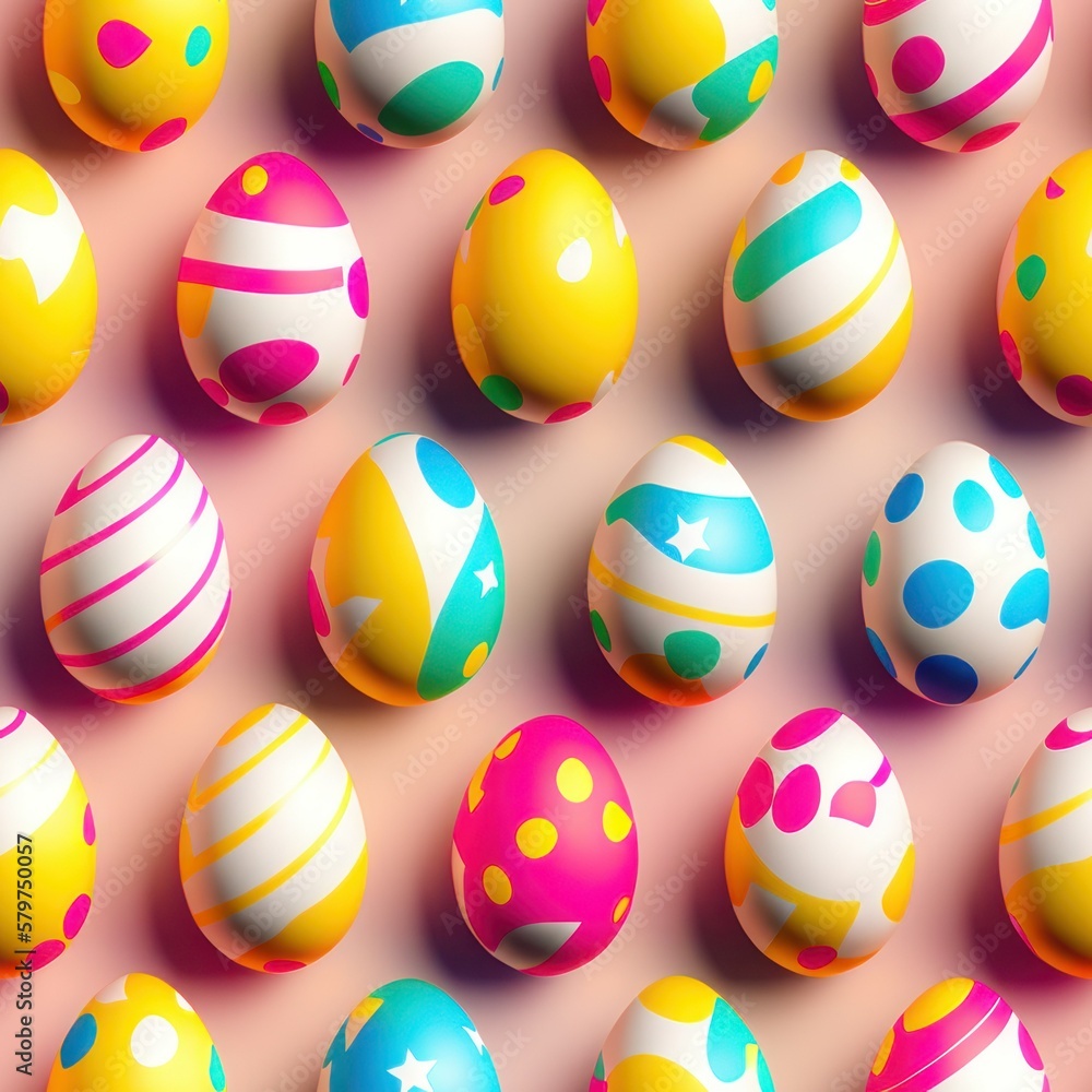 seamless tileable texture easter eggs background