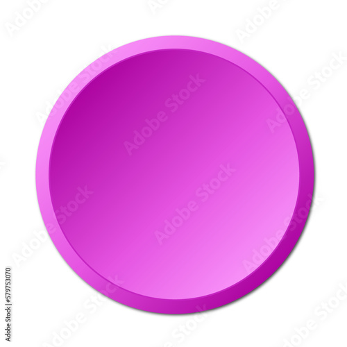 Pink round button. Button in vector © Anna Lysohor
