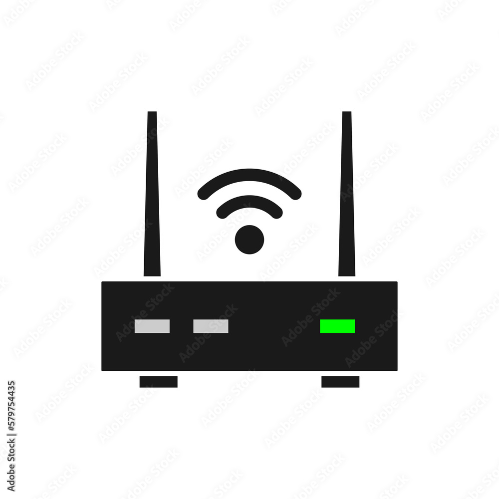 Wireless Router, Modem, Access Point icon illustration design