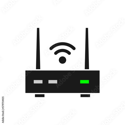 Wireless Router, Modem, Access Point icon illustration design