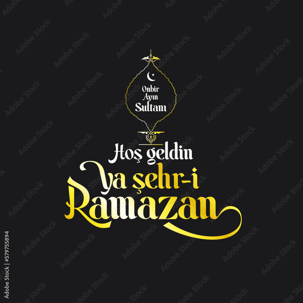 Sultan of eleven months, the climate of peace, welcome, the city of Ramadan, Vector Islamic Background. Welcome Ramadan Month (Turkish Hosgeldin Ya Sehri Ramazan, imsakiye), istanbul silhouette of Blu Sultan of eleven months, the climate of peace, welcome, the city of Ramadan, Vector Islamic Background. Welcome Ramadan Month (Turkish Hosgeldin Ya Sehri Ramazan, imsakiye), istanbul silhouette of Blu