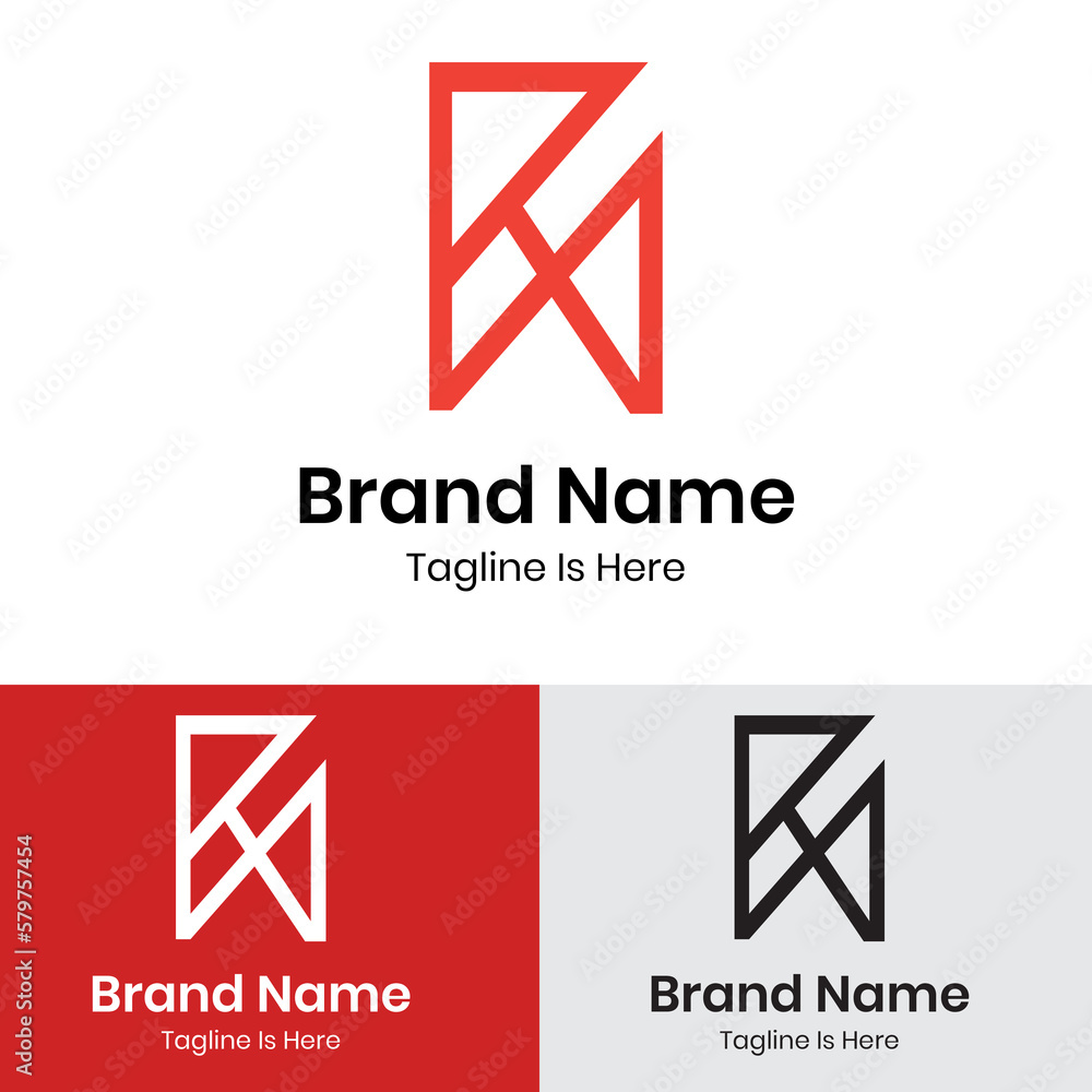 Fototapeta premium Monogram initials letter m logo design 