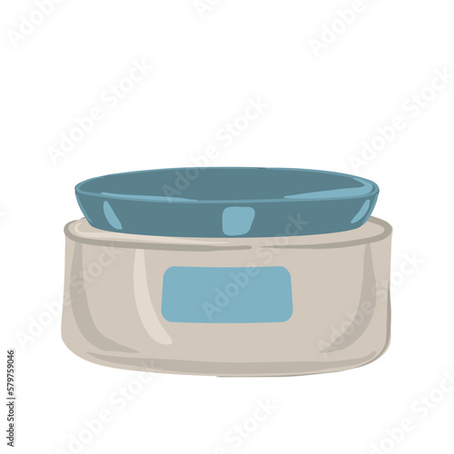 Moisturizing cream in luxury jar. Vector illustration