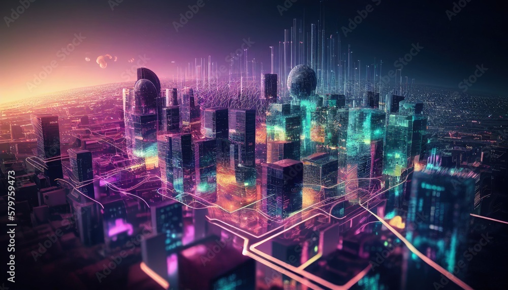 smart city at night, application development concept, smart city, Internet of things, smart life, information technology, metaverse connection technology. Generative AI
smart city at night, application development concept, smart city, Internet of things, smart life, information technology, metaverse connection technology. Generative AI